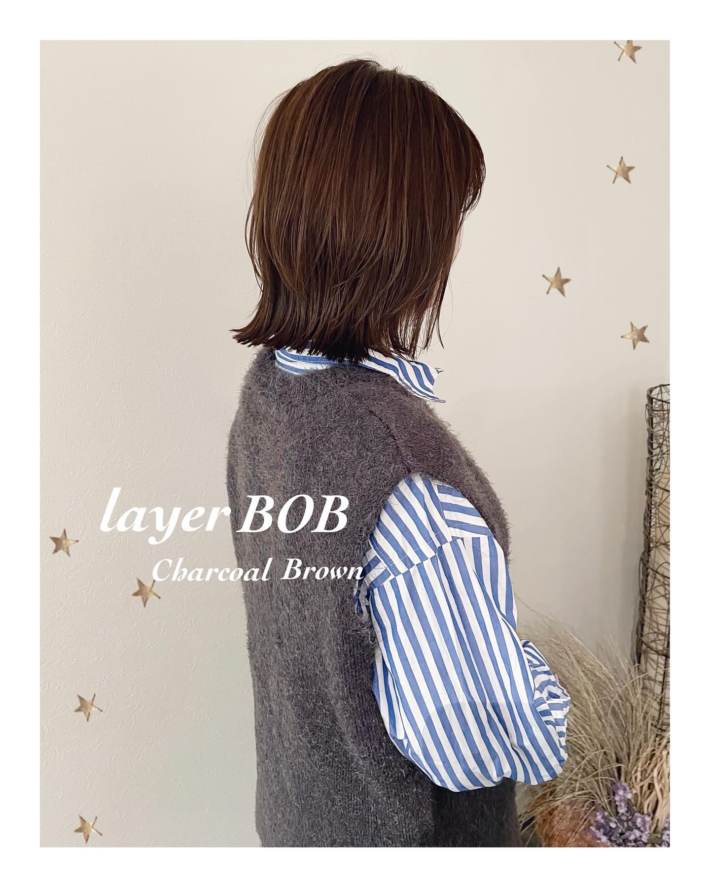 レイヤーボブ（ボブ・ミディアム・ロング・ヘアアレンジ）