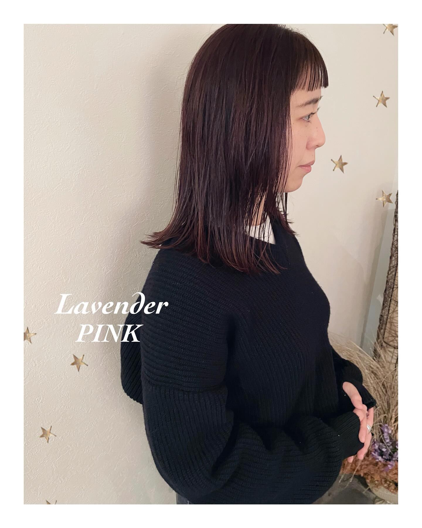 濃いめのラベンダーピンク（ボブ・ミディアム・ロング・ヘアアレンジ）