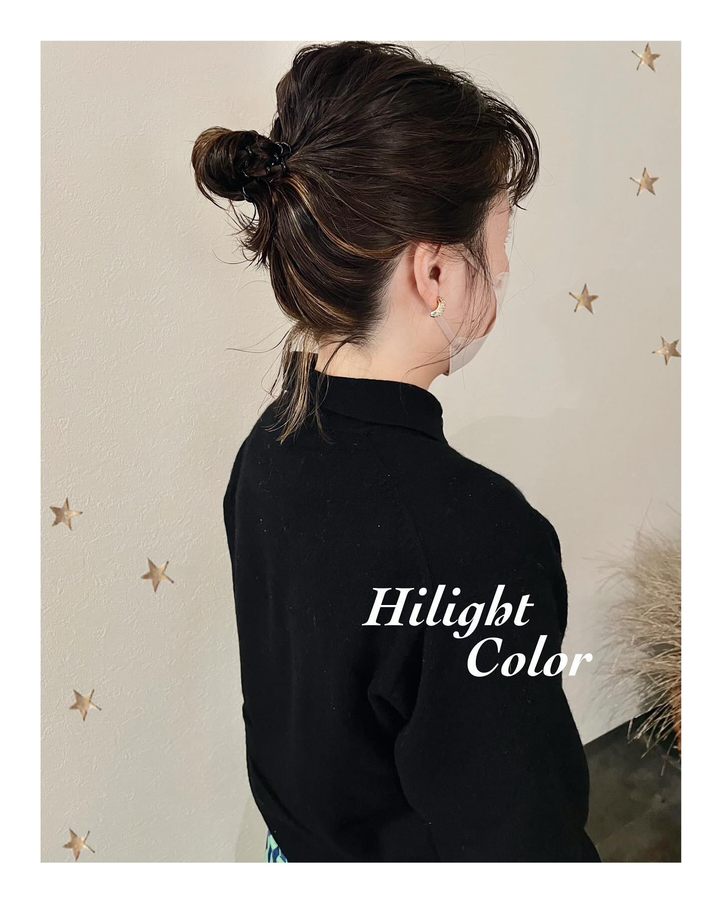 むすんで見える所にハイライト（ボブ・ミディアム・ロング・パーマ・カラー・ヘアアレンジ）