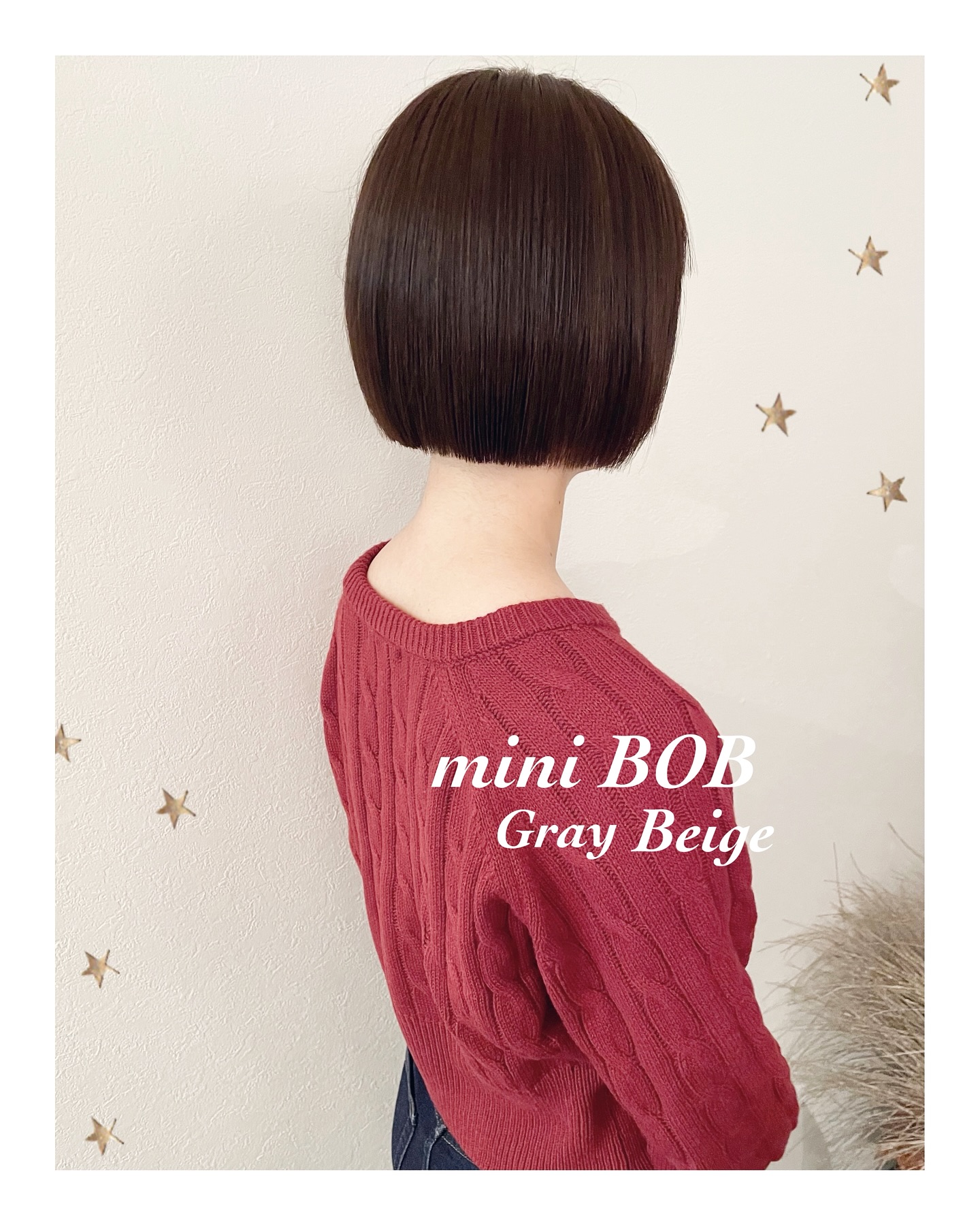 襟足ギリギリのミニボブ（ボブ・ヘアアレンジ）