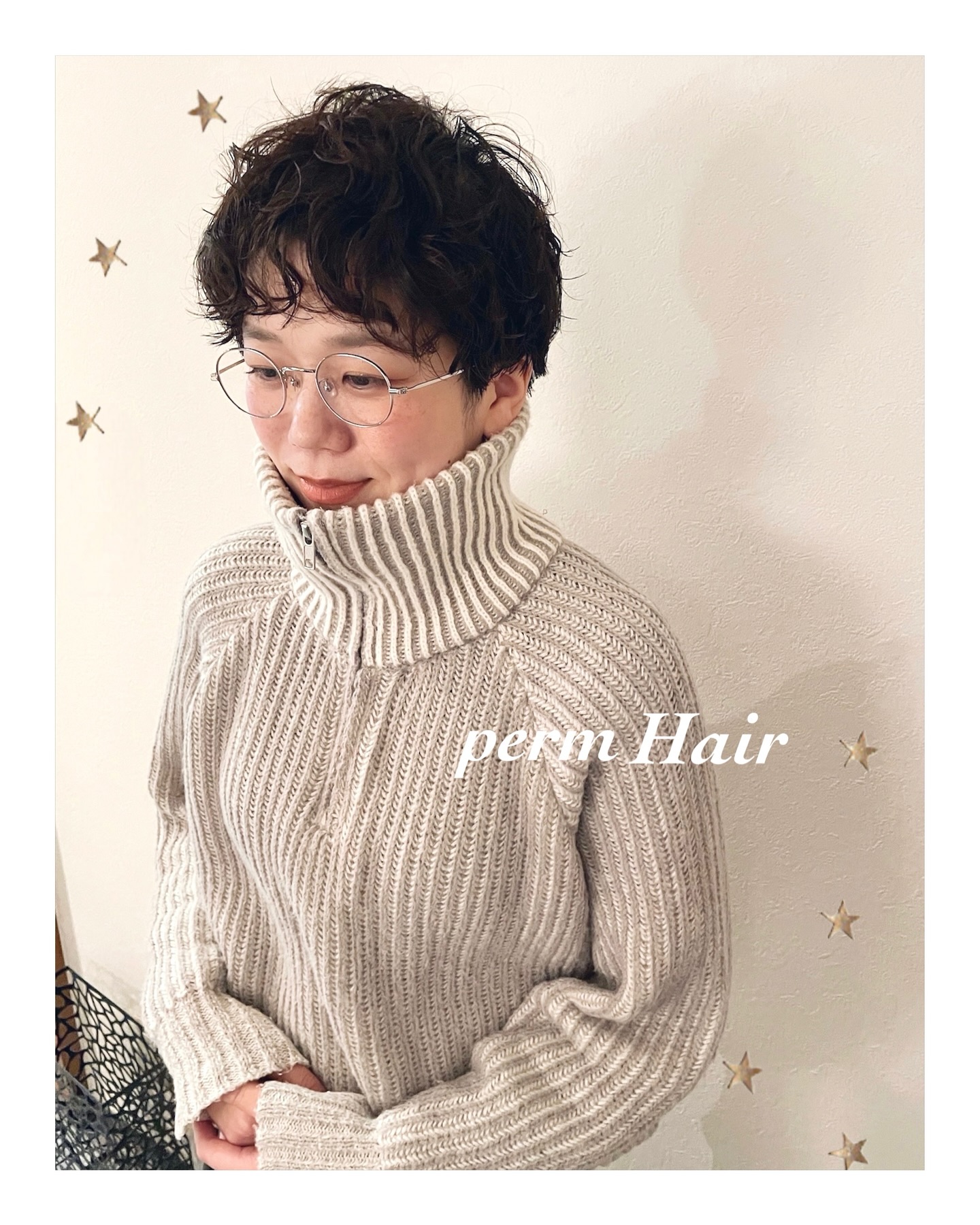 後ろも横もスッキリなショートヘア（ボブ・パーマ・ヘアアレンジ）