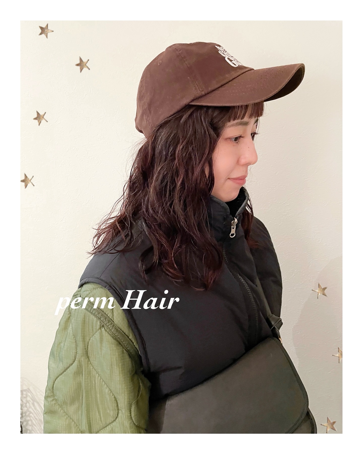 くしゃくしゃなパーマ（ボブ・ミディアム・ロング・パーマ・ヘアアレンジ）