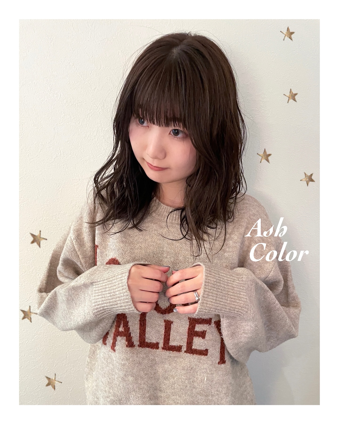 アッシュカラー（ボブ・ミディアム・ロング・カラー・ヘアアレンジ）