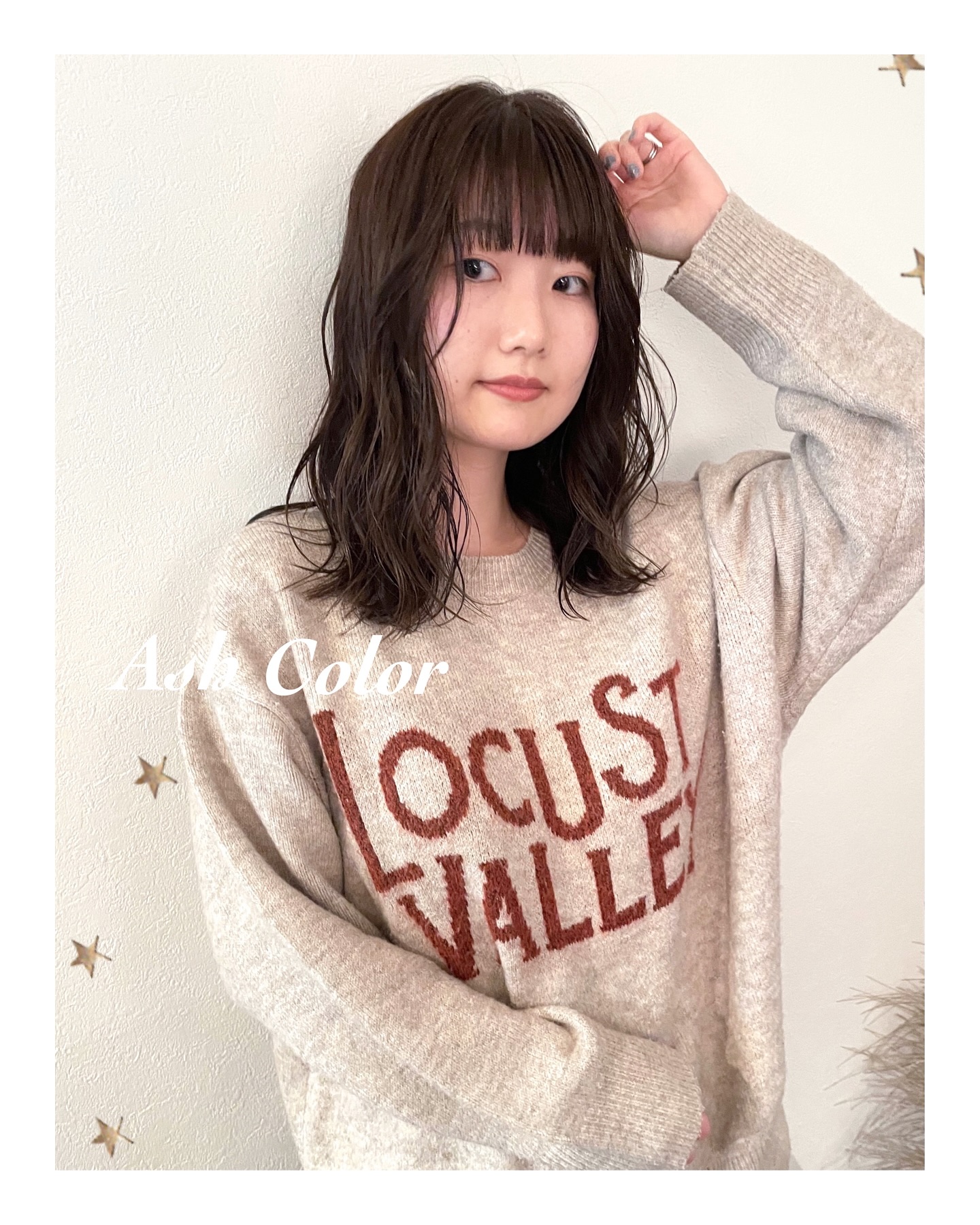 アッシュカラー（ボブ・ミディアム・ロング・カラー・ヘアアレンジ）
