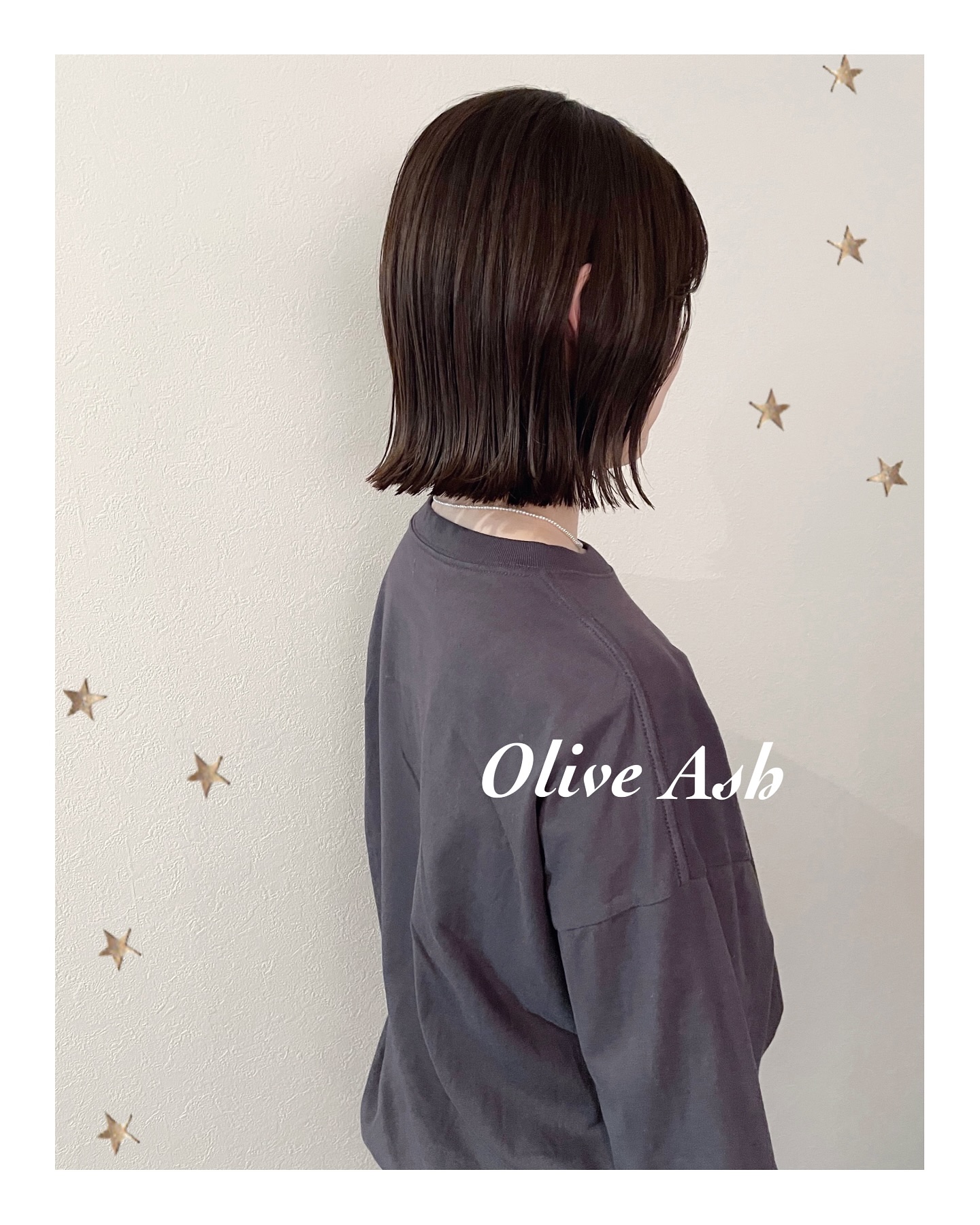 肩につかない長さのBOB（ボブ・ミディアム・ロング・ヘアアレンジ）