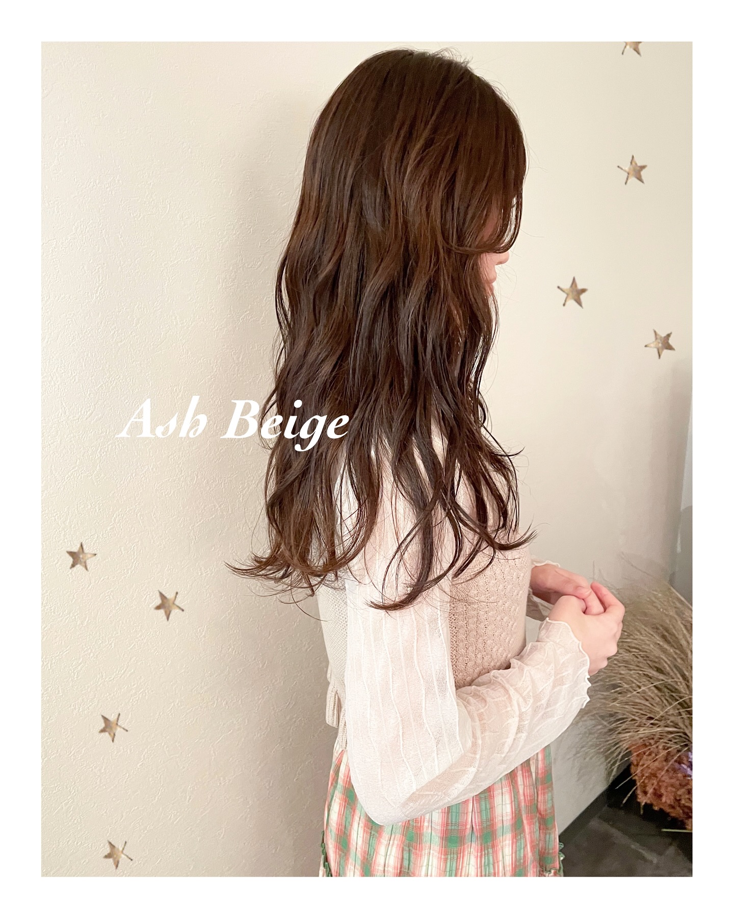 ほんのり明るめアッシュベージュ（ボブ・ミディアム・ロング・カラー・ヘアアレンジ）