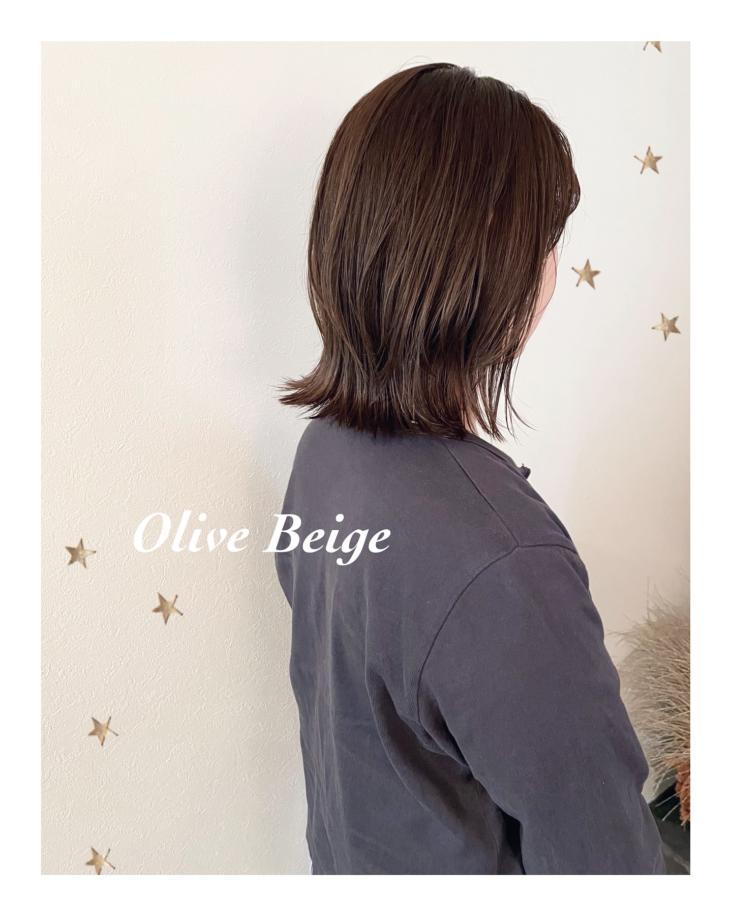 olive beige（ボブ・ミディアム・ロング・カラー・ヘアアレンジ）
