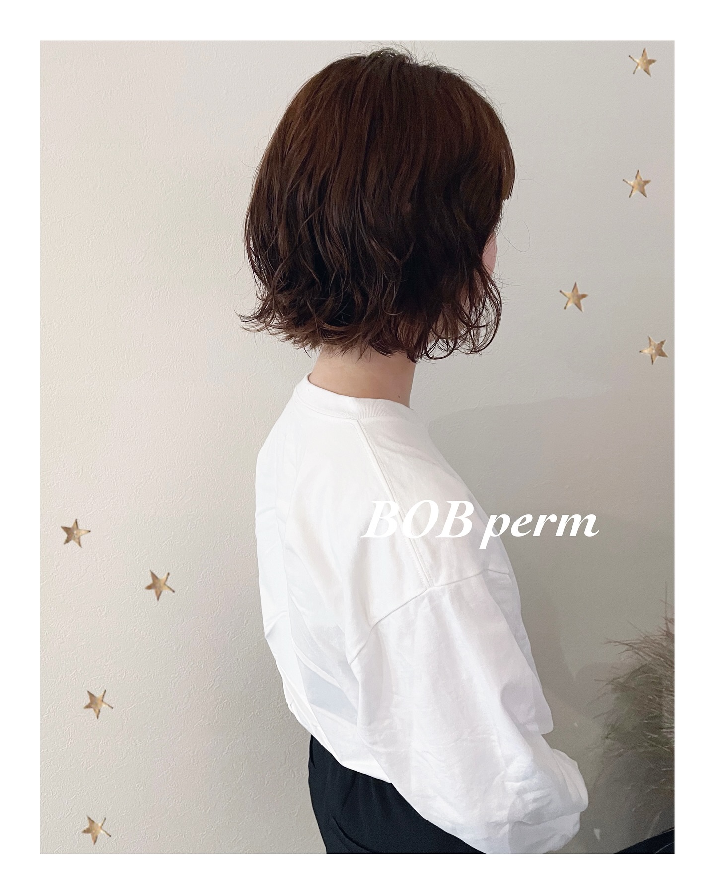 BOB×PERM（ボブ・ミディアム・ロング・パーマ・ヘアアレンジ）