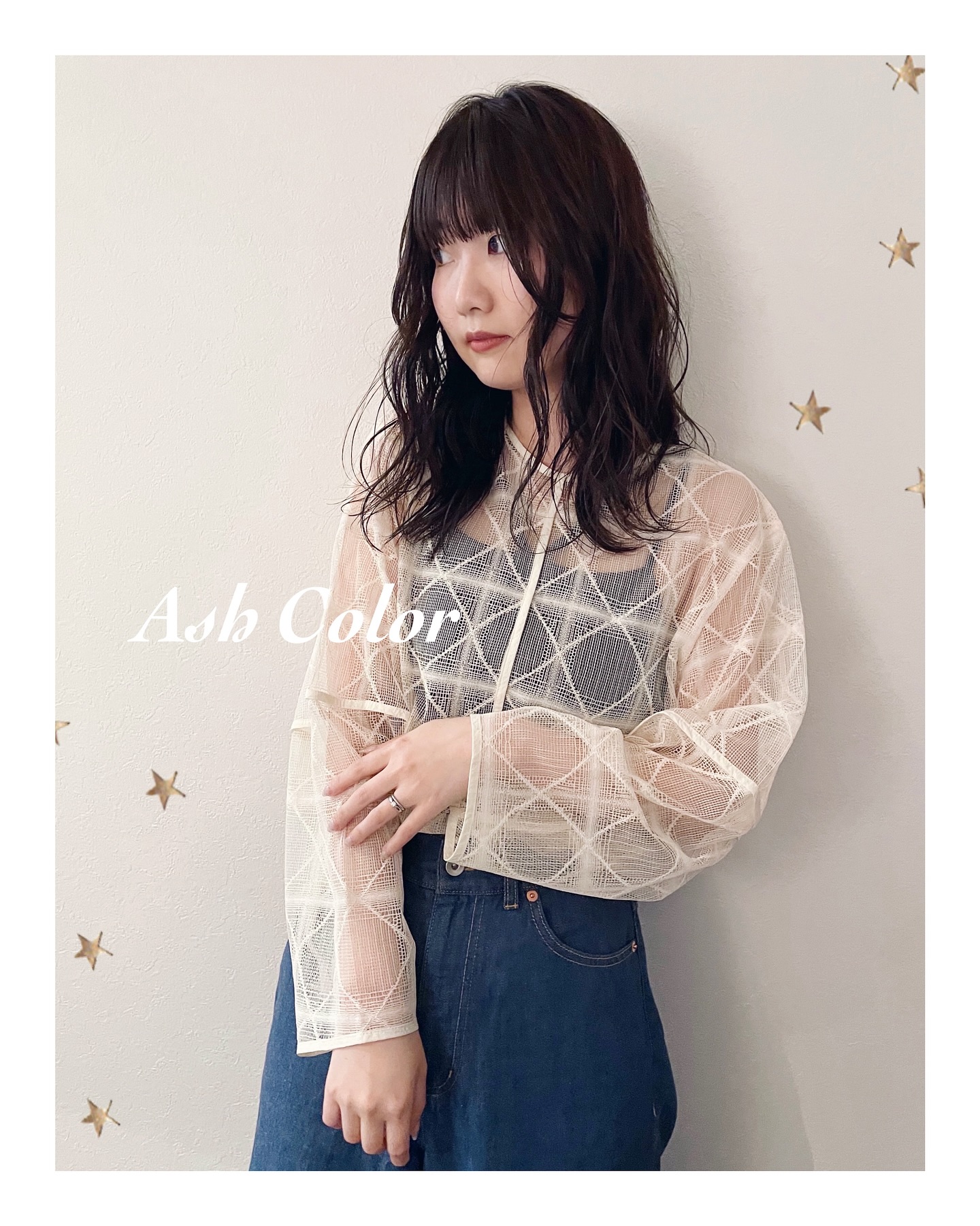 32ミリでゆるふわ巻き（ボブ・ミディアム・ロング・カラー・ヘアアレンジ）