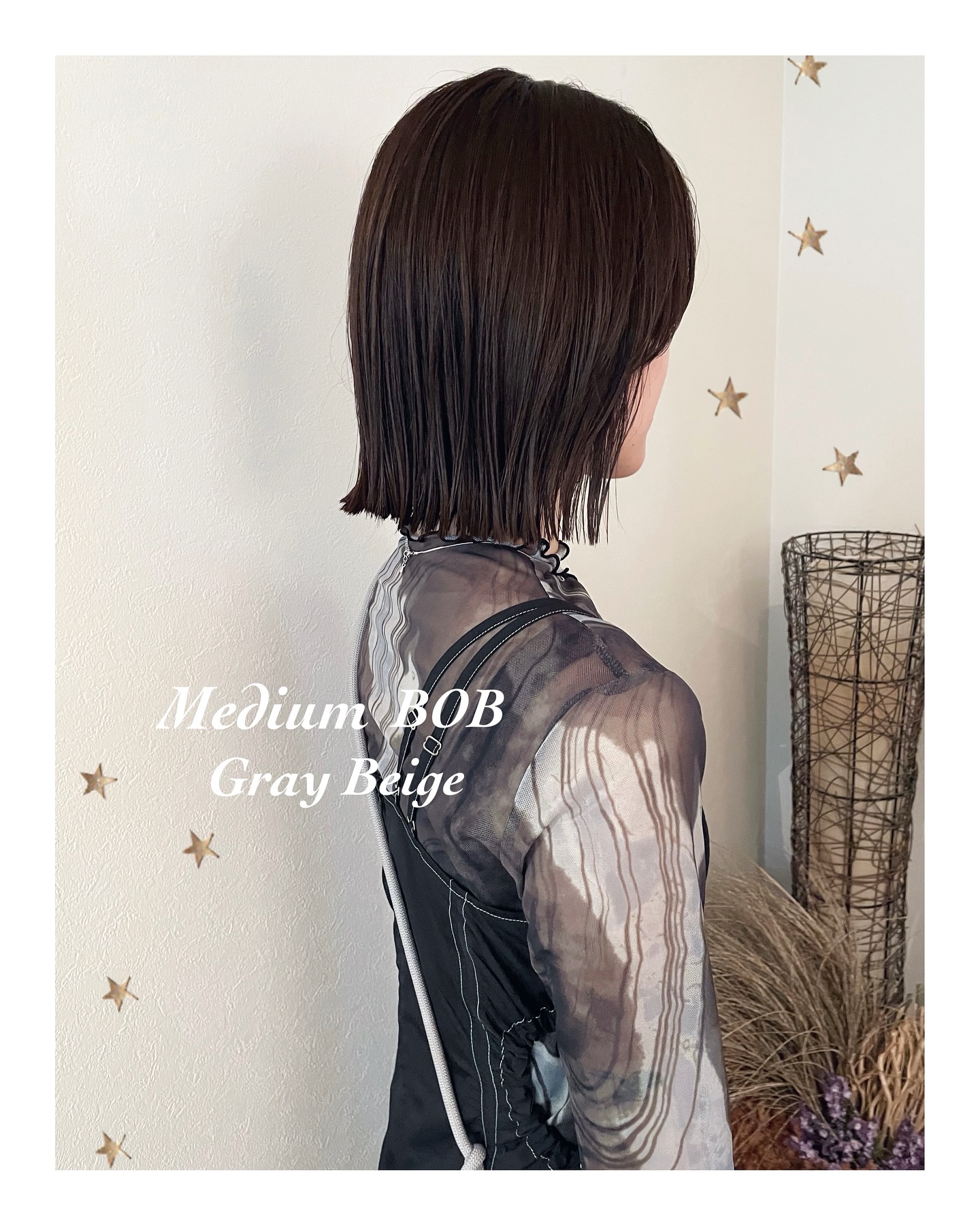 ミディアムBOB（ボブ・ミディアム・ロング・カラー・ヘアアレンジ）