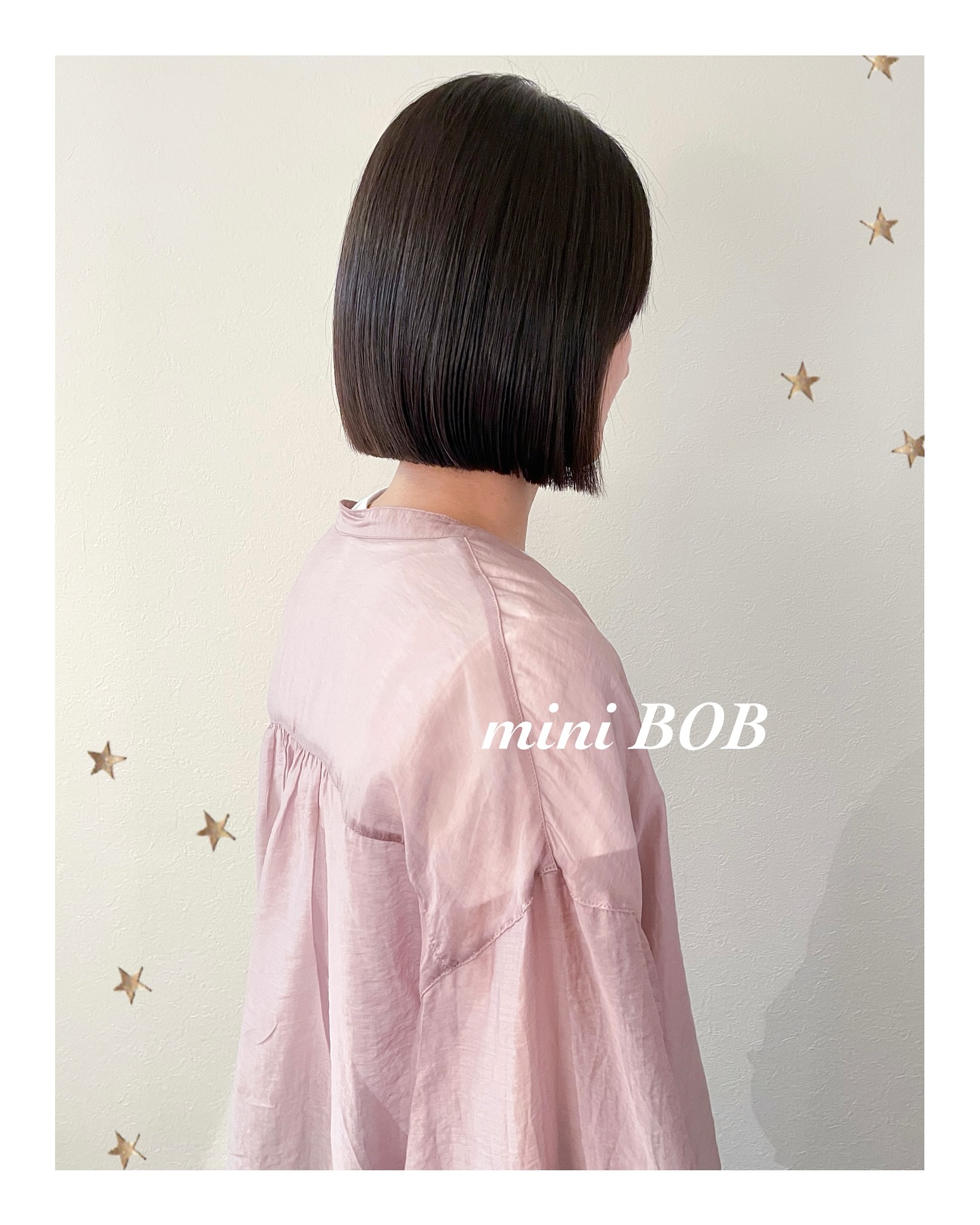切りっぱなしのBOB（ボブ・ミディアム・ロング・ヘアアレンジ）