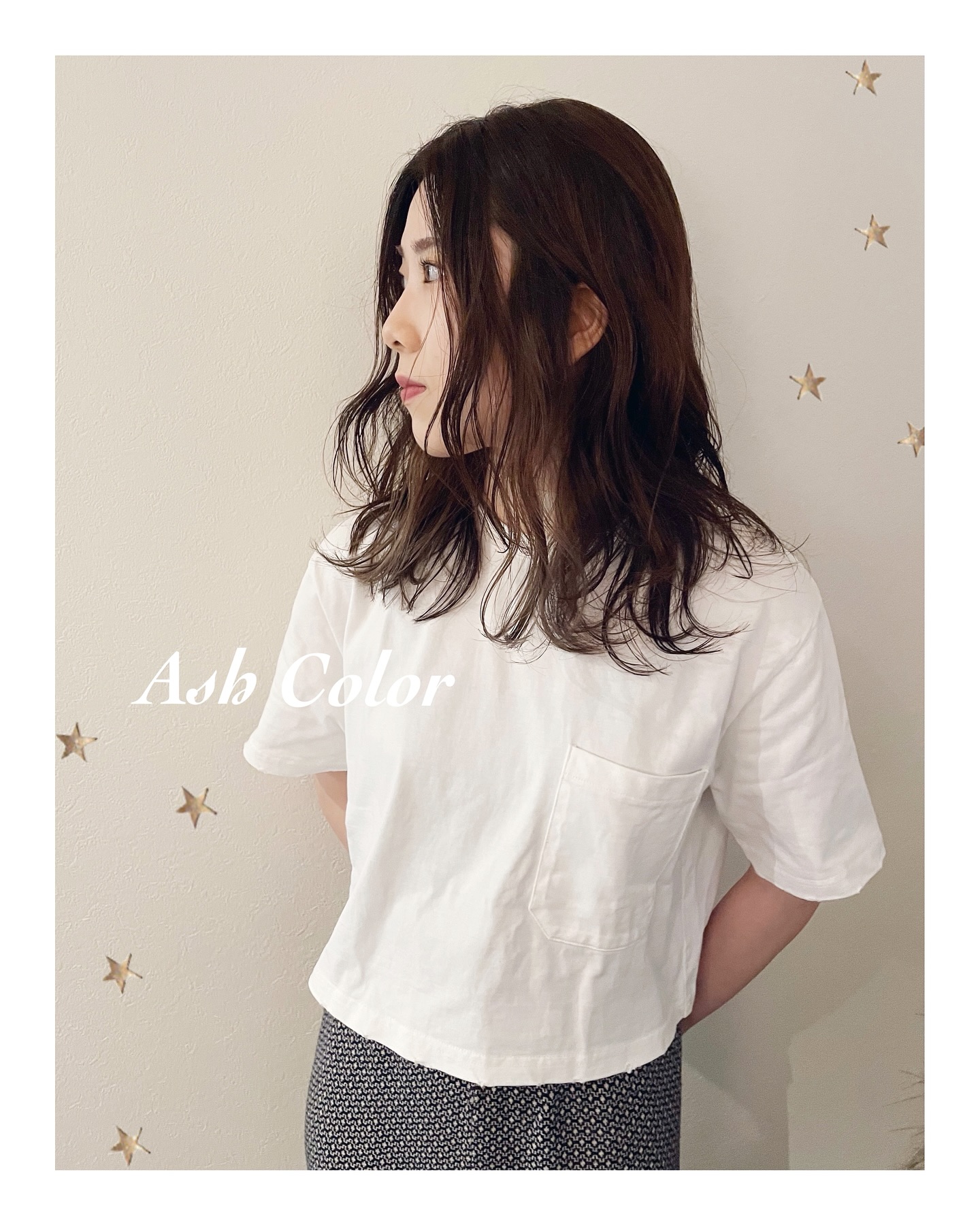 アッシュカラー（ボブ・ミディアム・ロング・カラー・ヘアアレンジ）