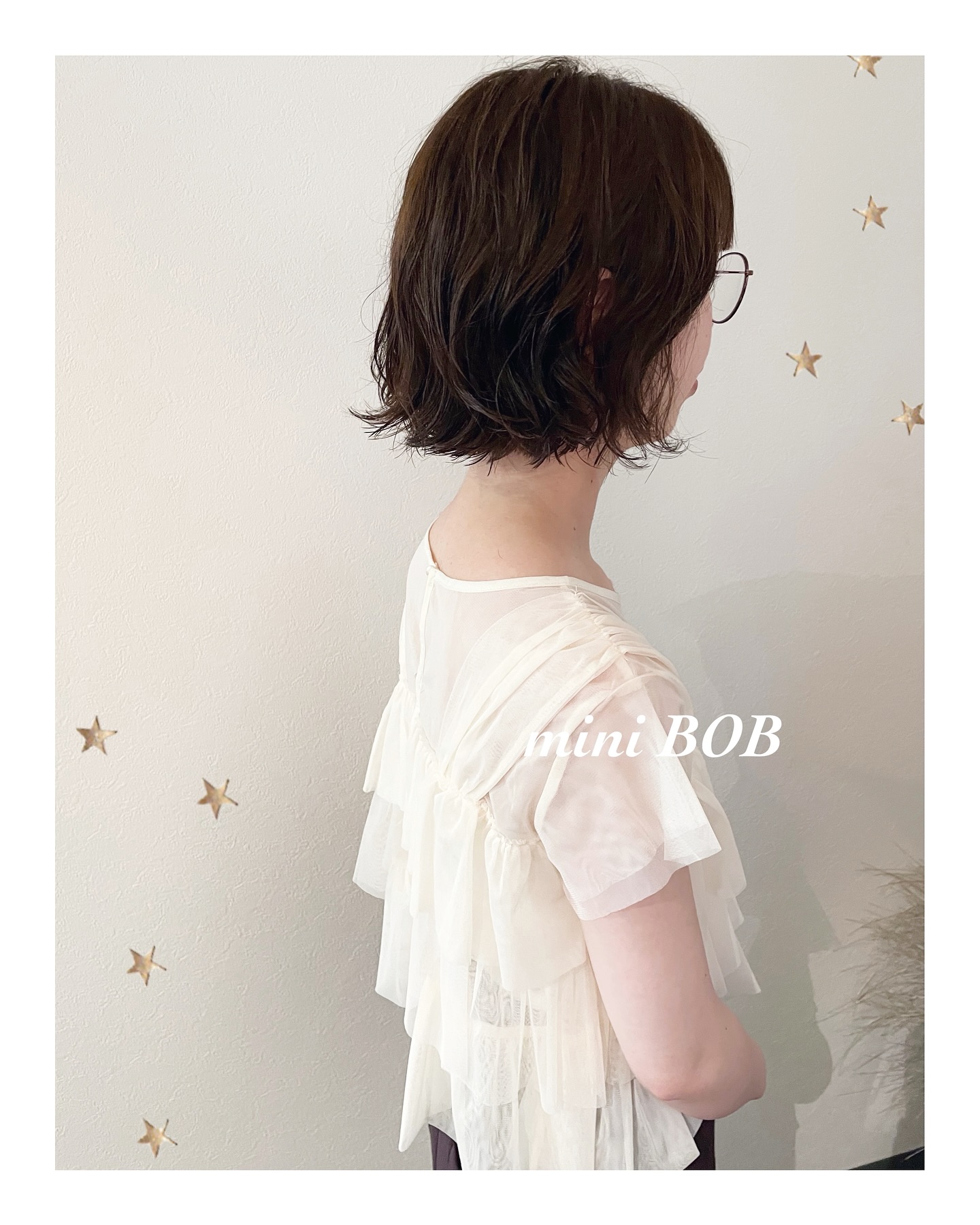 伸びてきてたので襟足スッキリに（ボブ・ミディアム・ロング・パーマ・ヘアアレンジ）