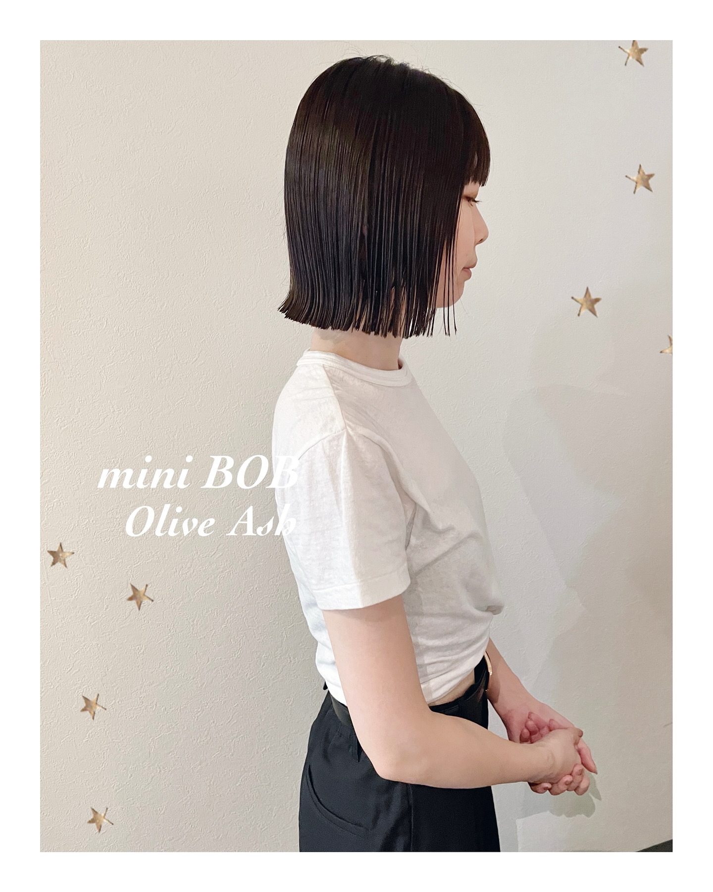 ロングからバッサリmini BOB（ボブ・ミディアム・ロング・カラー・ヘアアレンジ）