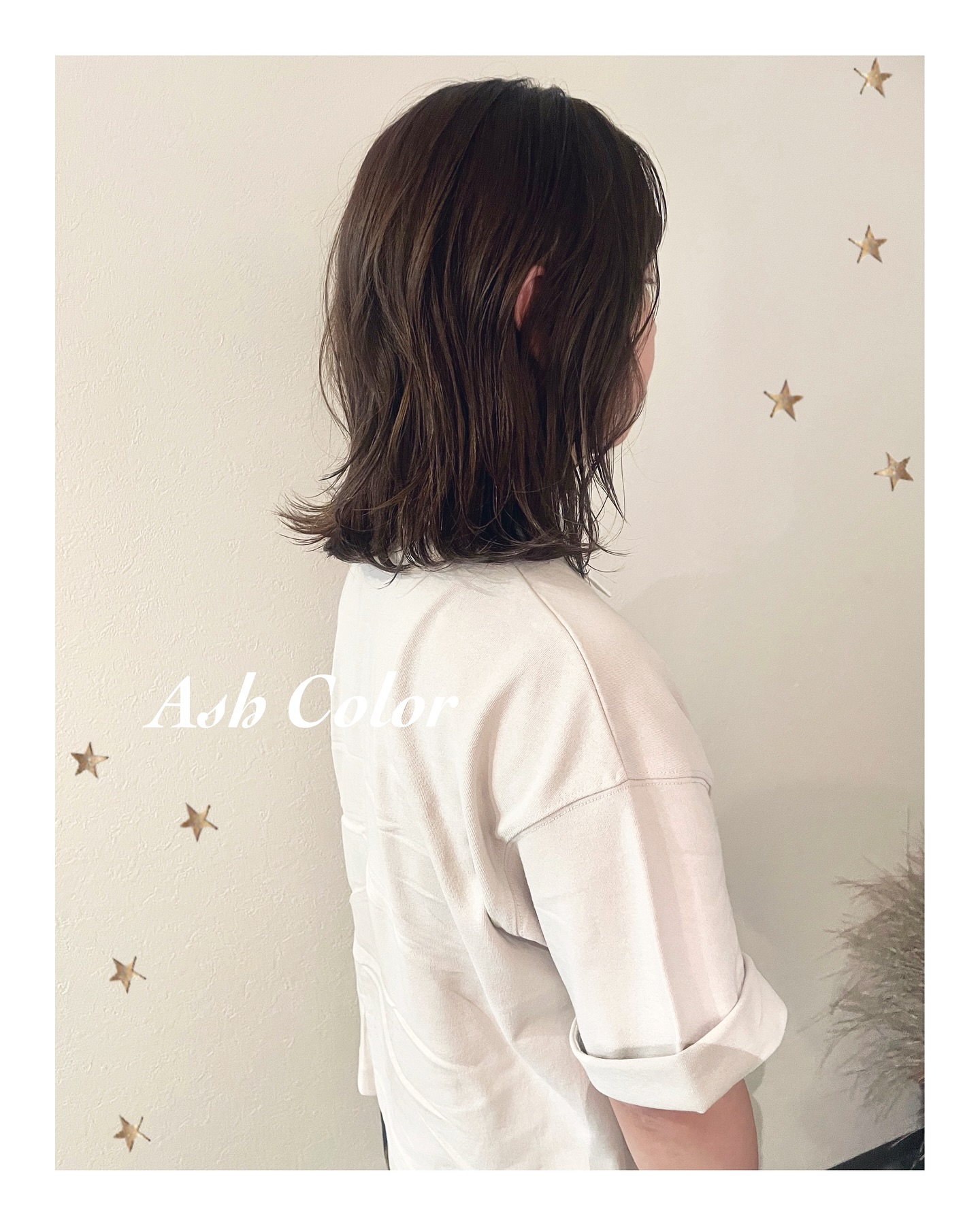 伸びてきたので32ミリでゆるっと（ボブ・ミディアム・ロング・カラー・ヘアアレンジ）