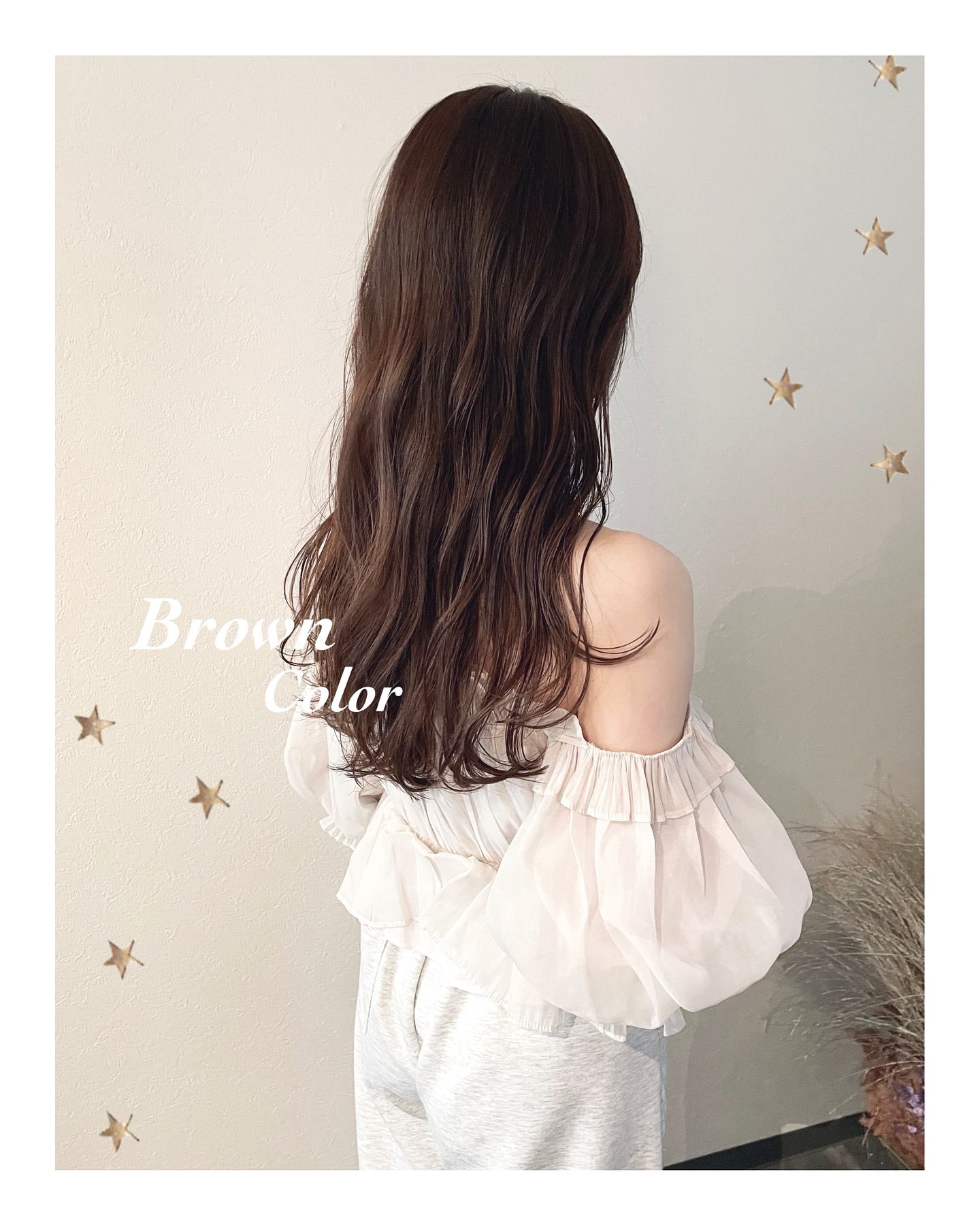 ブラウンカラー（ミディアム・ロング・カラー・ヘアアレンジ）
