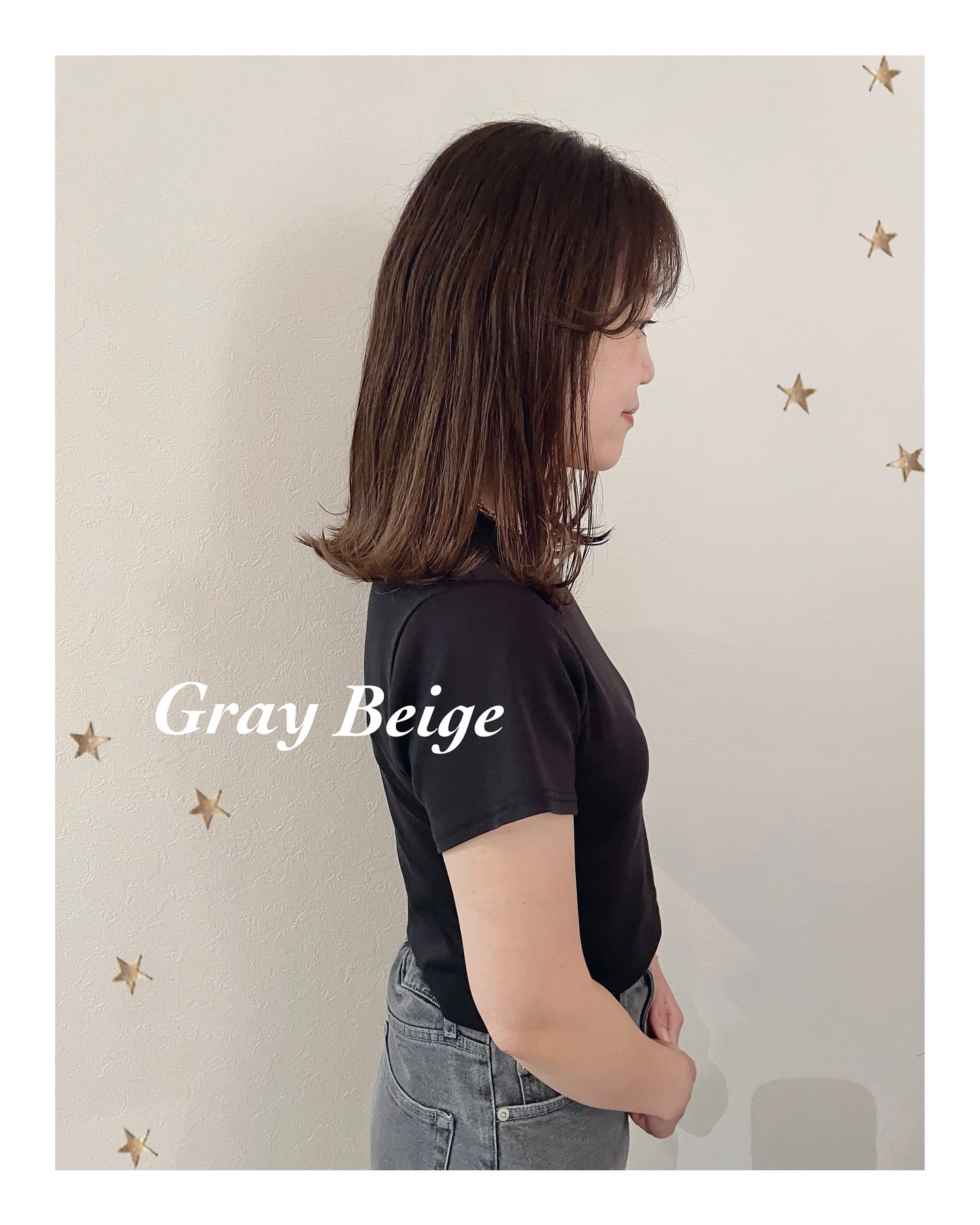 グレージュカラー（ボブ・ミディアム・ロング・カラー・ヘアアレンジ）