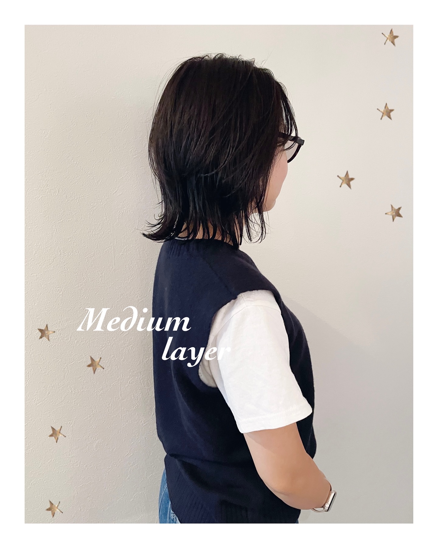 トーンダウンしてレイヤーをプラス（ボブ・ミディアム・ロング・ヘアアレンジ）