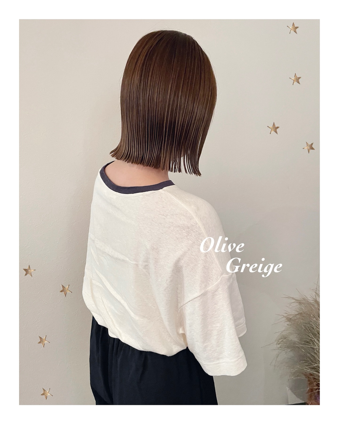 切りっぱなしBOB（ボブ・ミディアム・ロング・カラー・ヘアアレンジ）