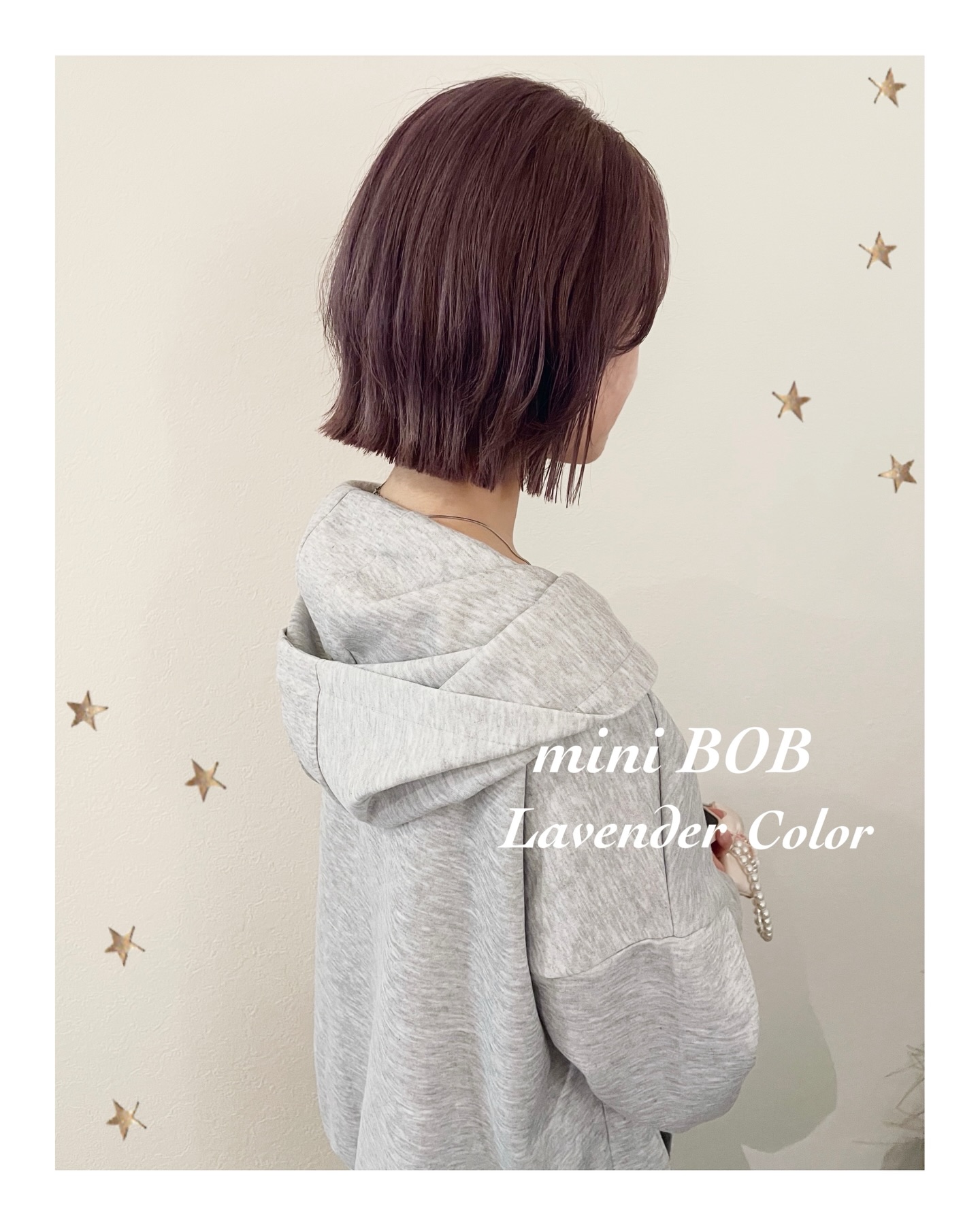 BOB×ラベンダーカラー（ボブ・ミディアム・ロング・カラー）