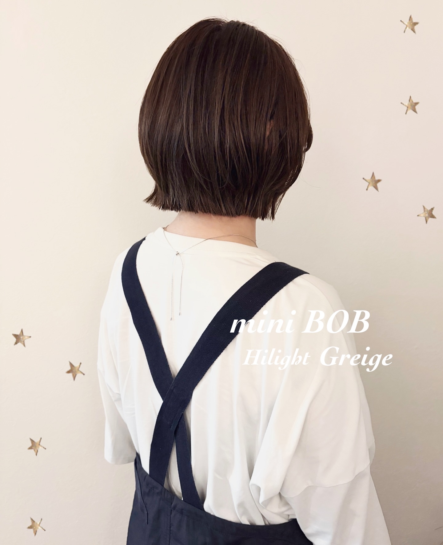 あご下miniBOB＋ハイライトカラー