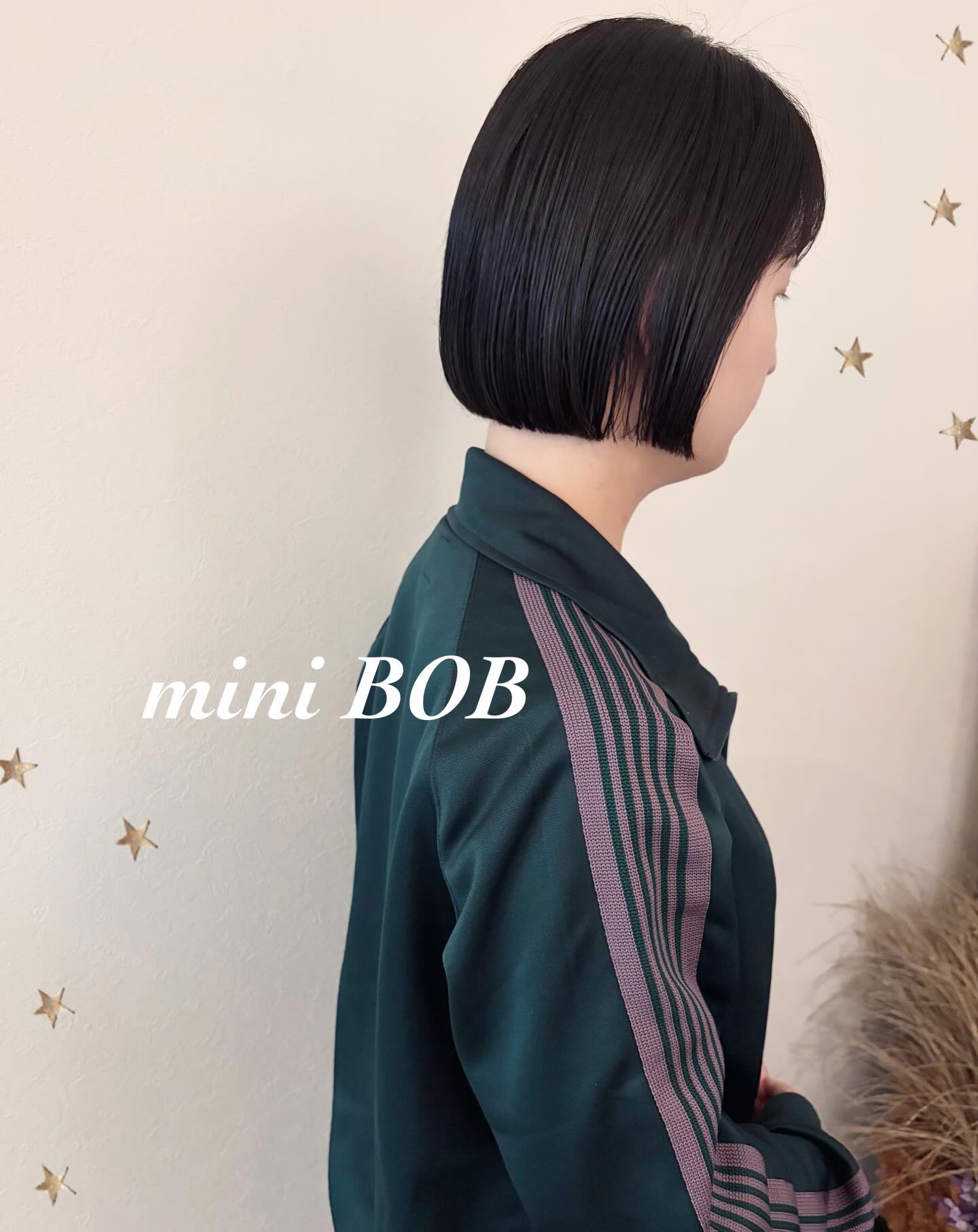 襟足ギリギリのmini BOB