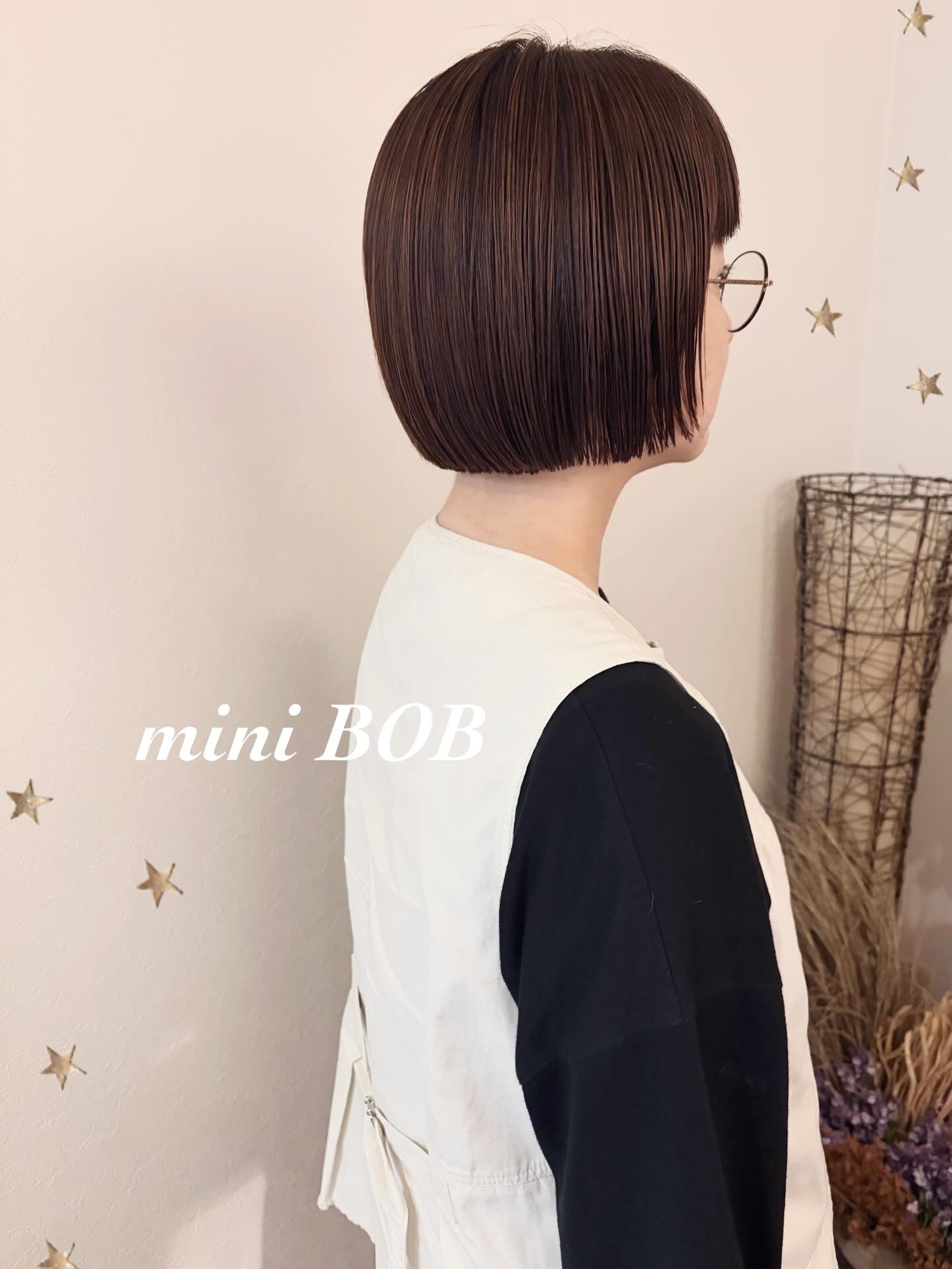 ストレートしてminiBOBに