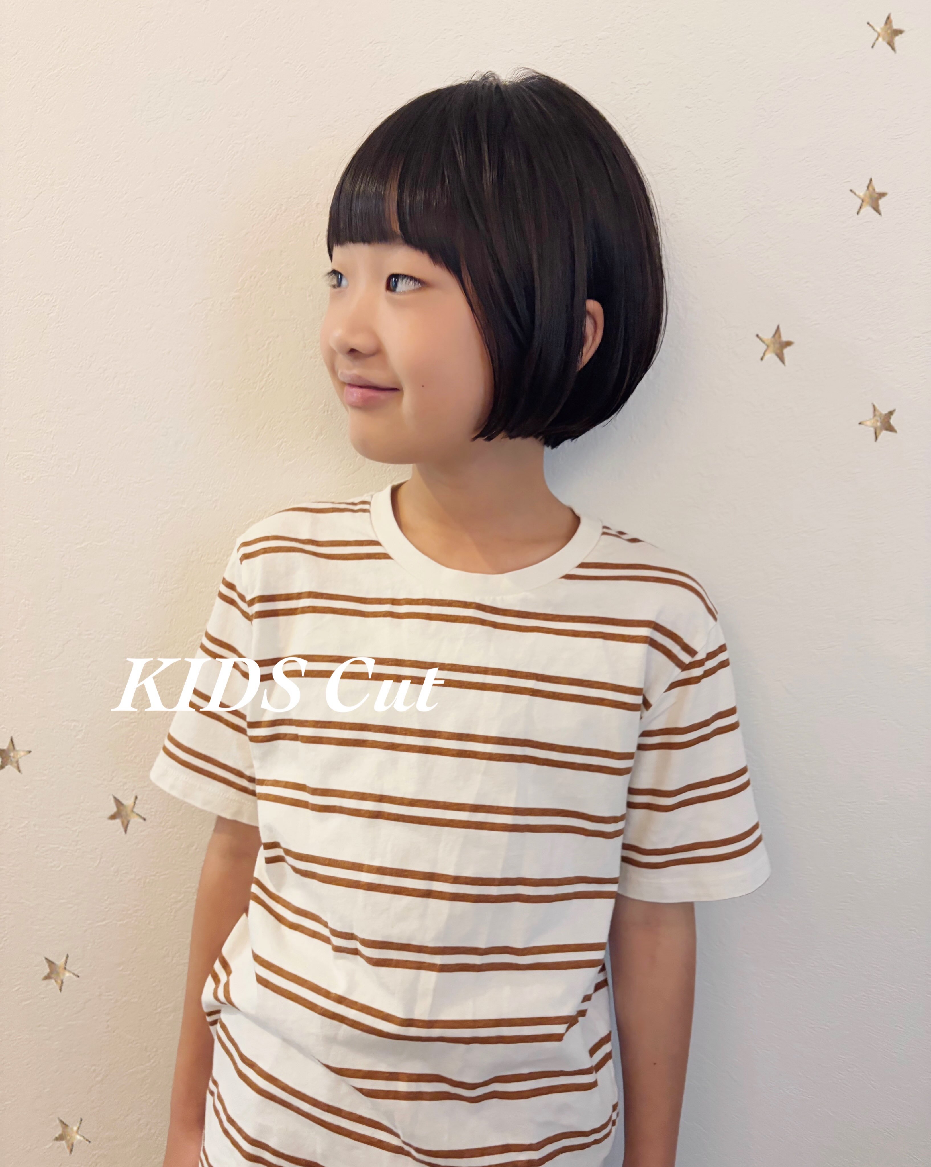 襟足ギリまでカット